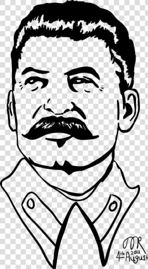 Stalin Face Drawing   Png Download   Joseph Stalin Drawing Easy  Transparent Png