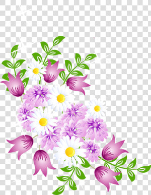Springtime Floral Vector Graphics   Flower Clipart  HD Png Download