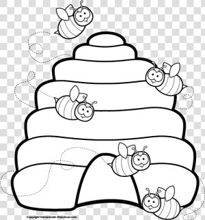 Hive Of Bees Clipart  HD Png Download
