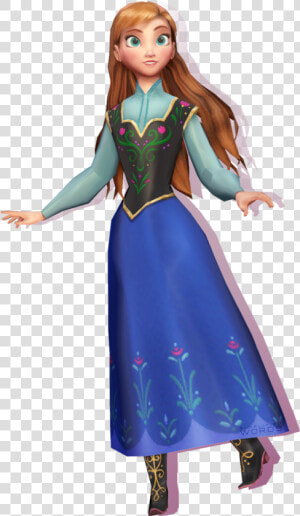 Elsa Anna Frozen Olaf Hair   Princess Anna Hair Down  HD Png Download