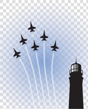 Blue Angels Over Lighthouse   Royal Australian Air Force  HD Png Download