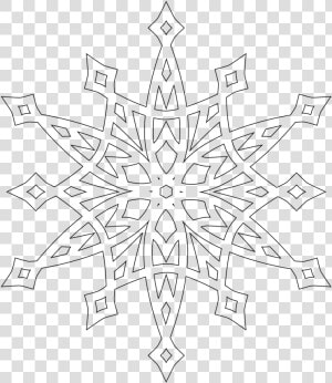 Coloring Page Snowflake   Print Snowflake Colouring Pages  HD Png Download