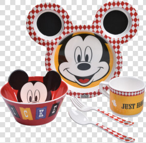 Mickey Face Set 5 Pcs  HD Png Download