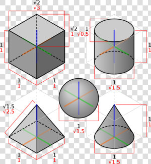 3d Shapes In Isometric Projection   3d Vector Drawing Software  HD Png Download
