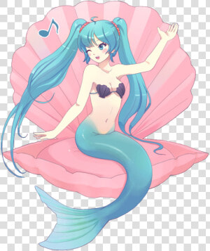 Anime Mermaid Clipart   Hatsune Miku As A Mermaid  HD Png Download