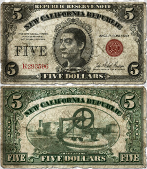 New California Republic Money  HD Png Download