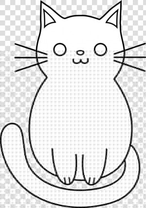 How To Draw A Cat Head Eye   Simple Cat Cartoon Drawing  HD Png Download
