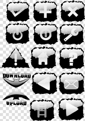 This Free Icons Png Design Of Black Torn Ed Buttons   Scalable Vector Graphics  Transparent Png