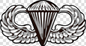 Us Army Airborne Basic Parachutist Badge vector   Us Army Parachutist Badge  HD Png Download
