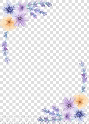 Pin By Gunn Torp On Clips   Border Purple Floral Background  HD Png Download