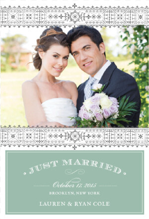 Just Married Announcement  HD Png Download