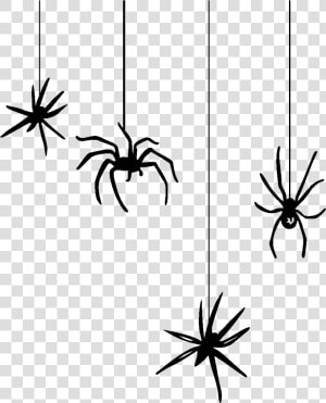 Clip Art Hanging Spider Clip Art   Halloween Spider Transparent Background  HD Png Download