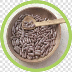 Wooden Bowl Of Pills   Wood  HD Png Download