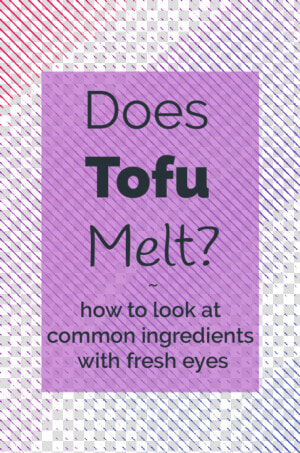 Does Tofu Melt Illustration And Title Image   Poster  HD Png Download