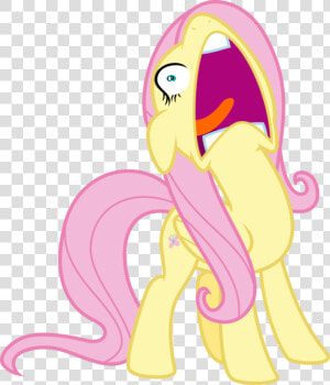 Transparent Scream Png   Screaming Fluttershy  Png Download
