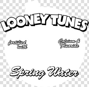 Looney Tunes Spring Water Logo Black And White  HD Png Download