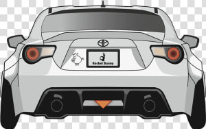 Toyota Gt 86 Rocket Bunny Illustration   Toyota 86 Cartoon  HD Png Download
