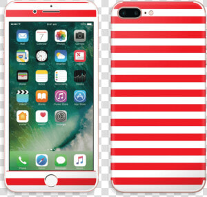 Christmas Stripes Skin Iphone 7 Plus   Iphone A1661 Price In India  HD Png Download