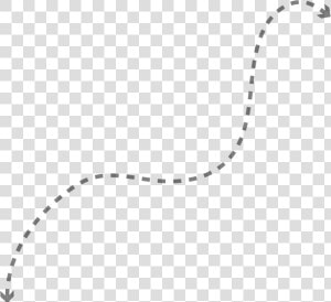 Curved Dotted Lines With Arrow   Chain  HD Png Download