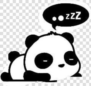  sleepy  panda  freetoedit  HD Png Download