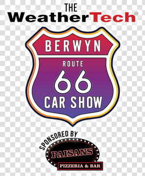 The Weathertech Berwyn Rt66 Car Show Sponsored By Paisans   Berwyn Route 66 Car Show 2019  HD Png Download