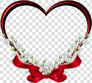 Free Png Download Transparent Red Heart Frame Decor   Heart Frame Png  Png Download