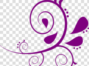 Purple Lace Cliparts   Flourish Clipart Black And White  HD Png Download