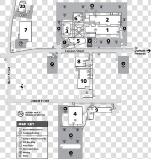 Durham Tech Main Campusmap   Durham Technical Community College Campus  HD Png Download