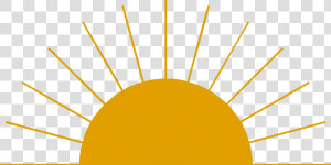 Sunrise Png Photos   Half Sun Clipart  Transparent Png