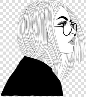 Collection Of Free Drawing Tumblr Realistic Download   Girl Drawing  HD Png Download