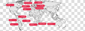 World Map Countries Borders  HD Png Download