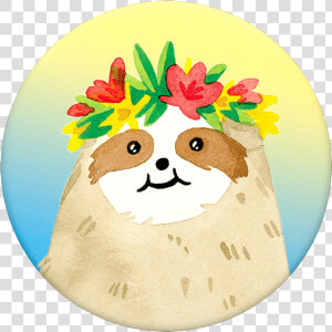 Aloha Sloth Gradient Popsocket  HD Png Download