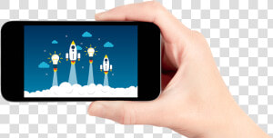 Hand Holding Cell Phone   Smartphone  HD Png Download