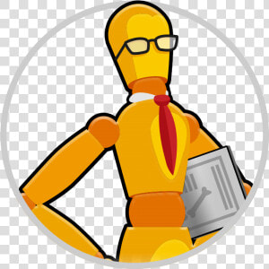 Nerdy Wooden Mannequin  HD Png Download