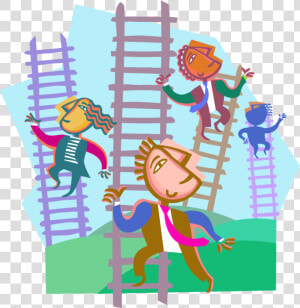 Graphic Free Adversary Rivals Climb Ladders Vector   Welcome To The Corporate World  HD Png Download