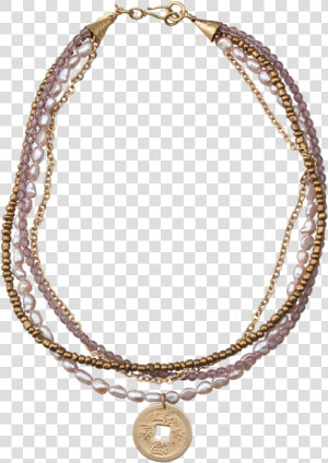 Multistrand With Coin Pendant Necklace Class Lazyload   Necklace  HD Png Download
