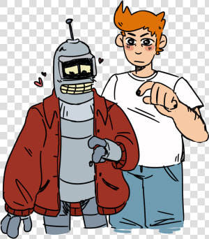  futurama  frender  philippjfry  fry  bender  HD Png Download