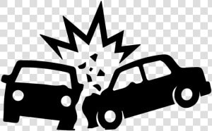 Crash Clipart Car Collision   Crash Clipart Black And White  HD Png Download