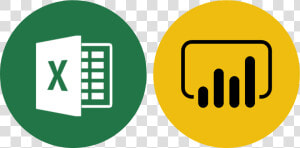 Transparent Power Bi Logo Png   Excel Y Power Bi  Png Download