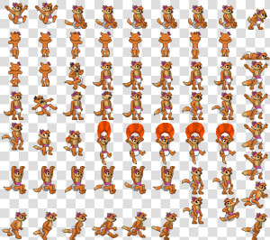 Pixel Fox Spritesheet   Fox Sprite Sheet  HD Png Download