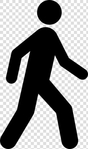 Clip Library Download Hiking Drawing Man   Google Maps Walking Icon  HD Png Download