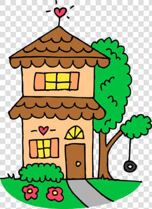 Cute House Clipart   Cute Home Clipart  HD Png Download