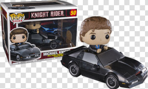 Michael Knight With Kitt Pop Rides Vinyl Figure   Knight Rider Funko Pop  HD Png Download
