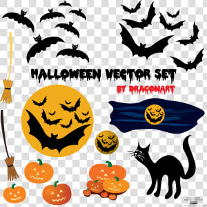 Free Halloween Graphics   Halloween Vector Pack  HD Png Download