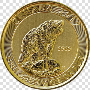 Gold Grizzly Rev   Coin  HD Png Download