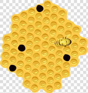 Material metal yellow   Honeycomb Clipart  HD Png Download