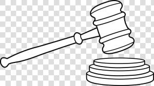 Drum Cliparthot And Eps Clipart Of Courts   Court Judge Hammer Drawing  HD Png Download