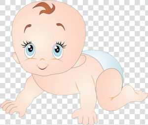 Diaper Clipart Crawling   Cartoon  HD Png Download