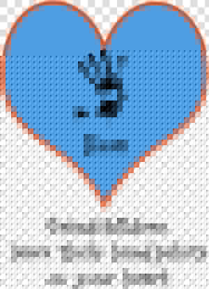 Fringe Hand Pillow Case   Png Download   Heart  Transparent Png