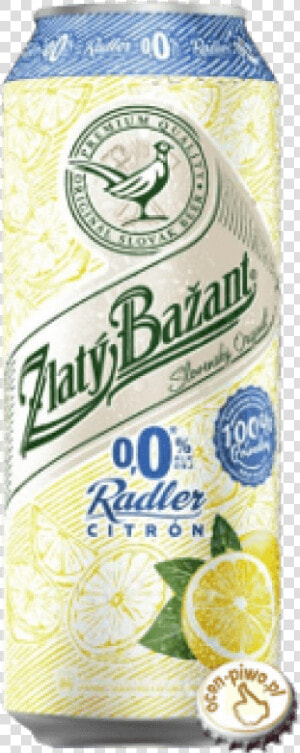 Zlaty Bazant Nealko Radler Citron   Zlaty Bazant Radler Png  Transparent Png